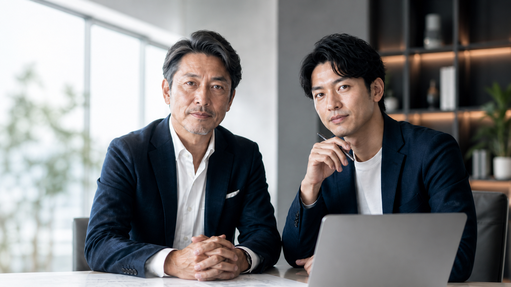 経営者と後継者